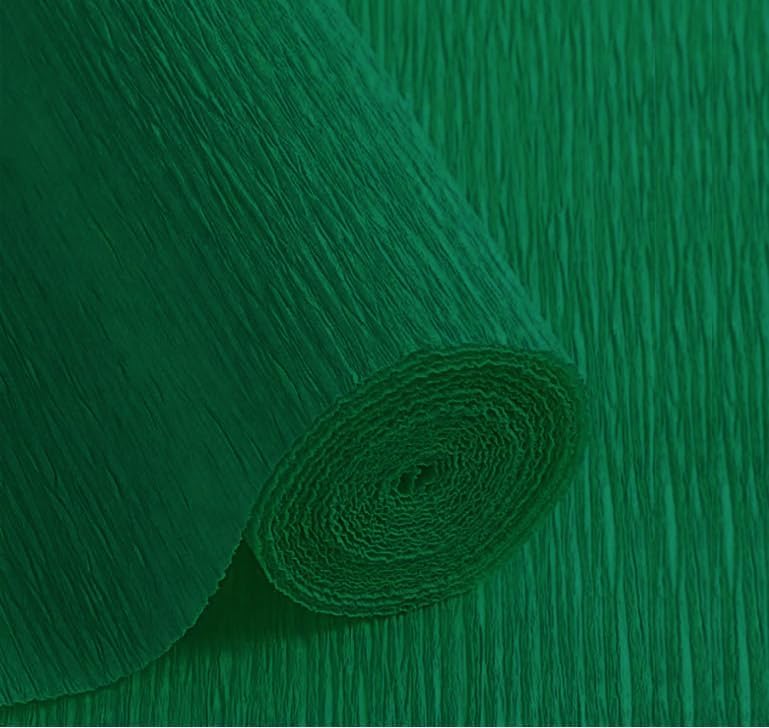 LCREATE LCREATE LCREATE Crepe Paper Roll 8.2ft Long 17 Inch Wide for Wedding Ceremony Various Large Festivals Decoration (16-Dark Olive Green) - Image 1